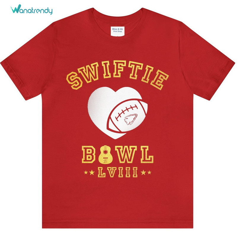 Trendy Swiftie Bowl Shirt, New Rare Super Bowl 2024 Tank Top Sweater