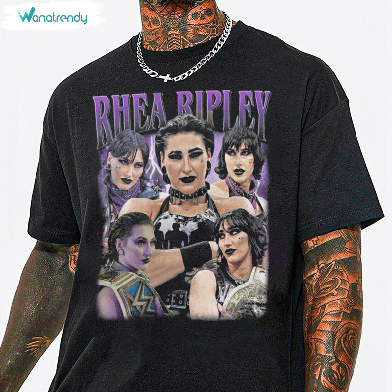 Groovy Wrestling Unisex Hoodie, Comfort Rhea Ripley Shirt Long Sleeve