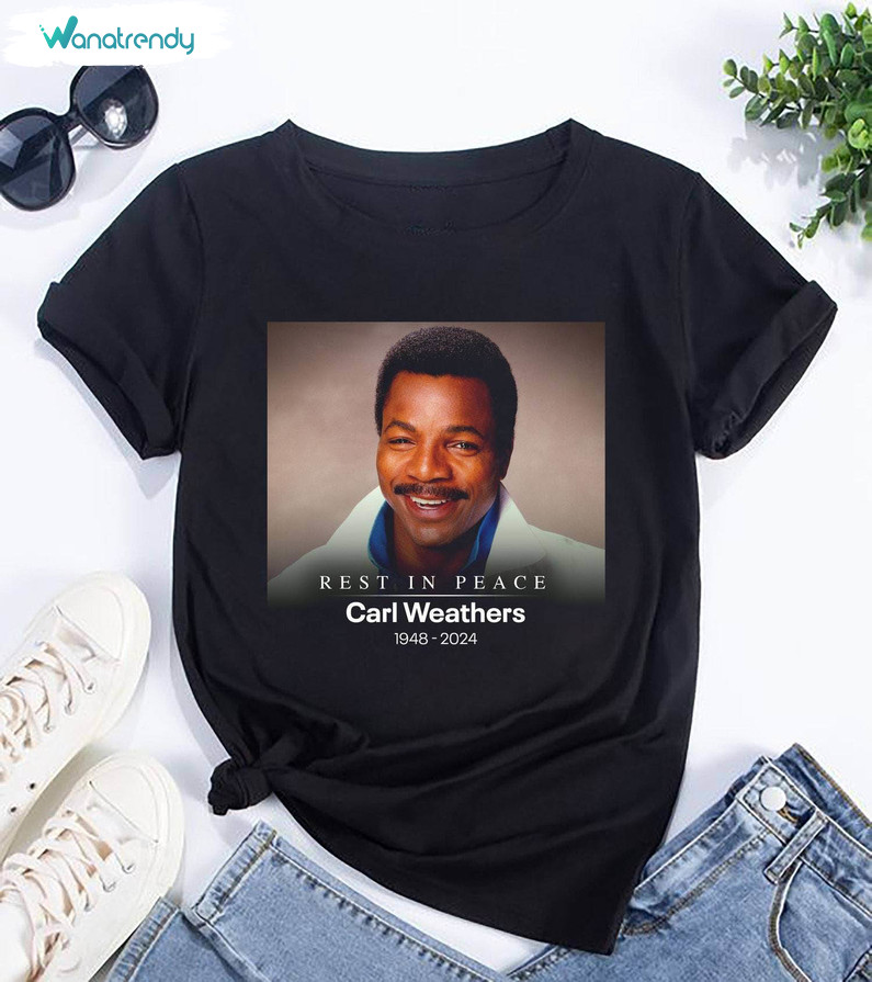 Awesome Rip Carl Weathers 1948 2024 T Shirt, Trendy Carl Weathers Shirt Long Sleeve