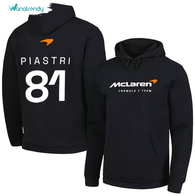 Comfort Oscar Piastri Formula One Sweatshirt , Oscar Piastri Shirt Short Sleeve