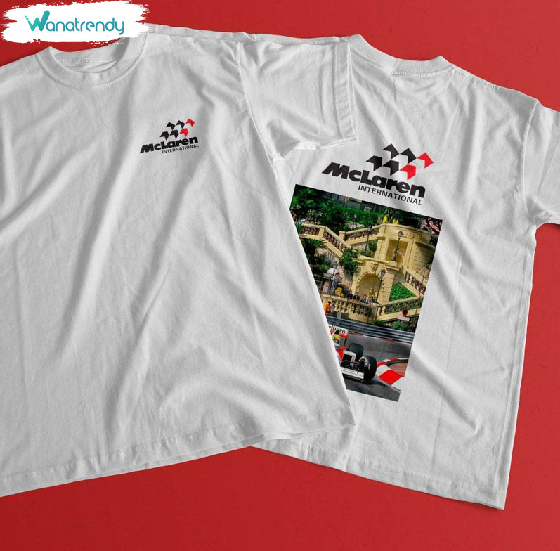 Mclaren International Retro T Shirt , Unique Mclaren Formula 1 Shirt Long Sleeve