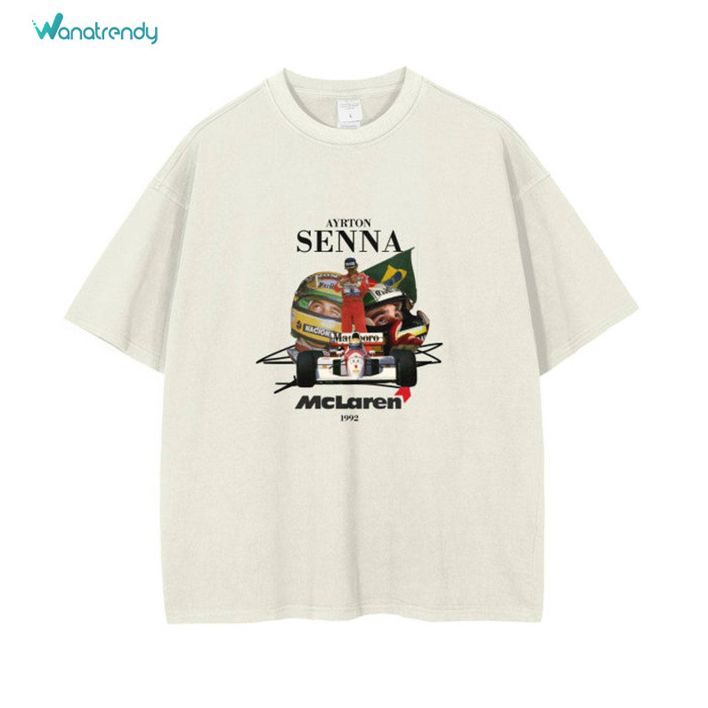 Mclaren Formula 1 Vintage Shirt, Ayrton Senna F1 Mclaren Unisex T Shirt Tee Tops