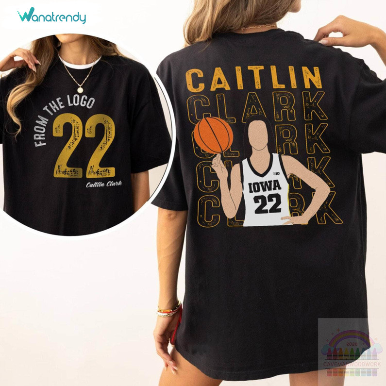 Caitlin Clark Shirt, From The Logo 22 Caitlin Clark Sweatshirt Long Sleeve