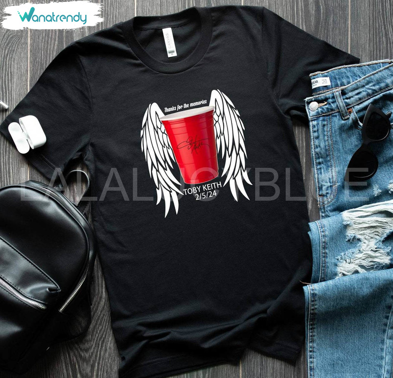 Toby Keith Thanks For The Memories Shirt, Red Solo Cup Crewneck Sweatshirt T-Shirt
