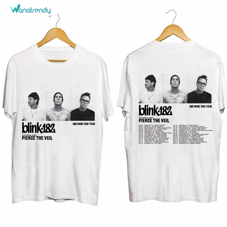 Blink 182 One More Time 2024 Shirt, Blink 182 World Tour Short Sleeve Long Sleeve