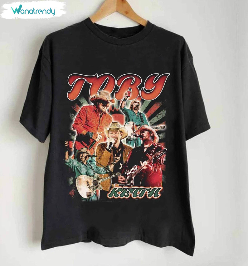 Toby Keith Shirt, Retro Toby Keith Short Sleeve Long Sleeve
