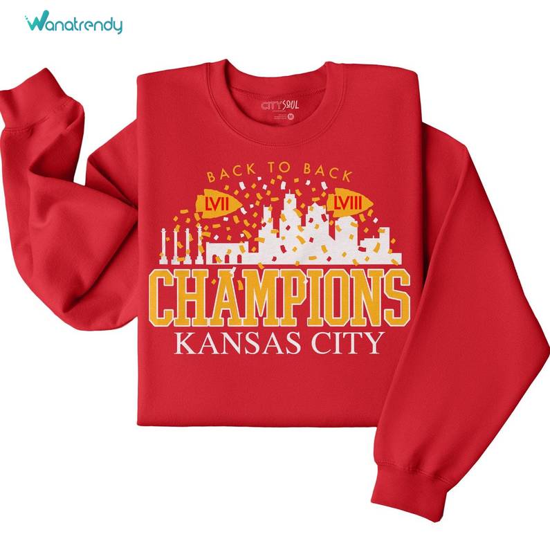 Kansas City Football Champions Shirt, Lviii Champions Unisex Hoodie Crewneck Sweatshirt