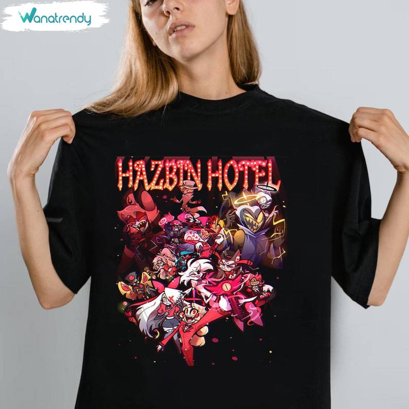 Hazbin Hotel Characters Shirt, Helluva Boss Characters Long Sleeve T-Shirt