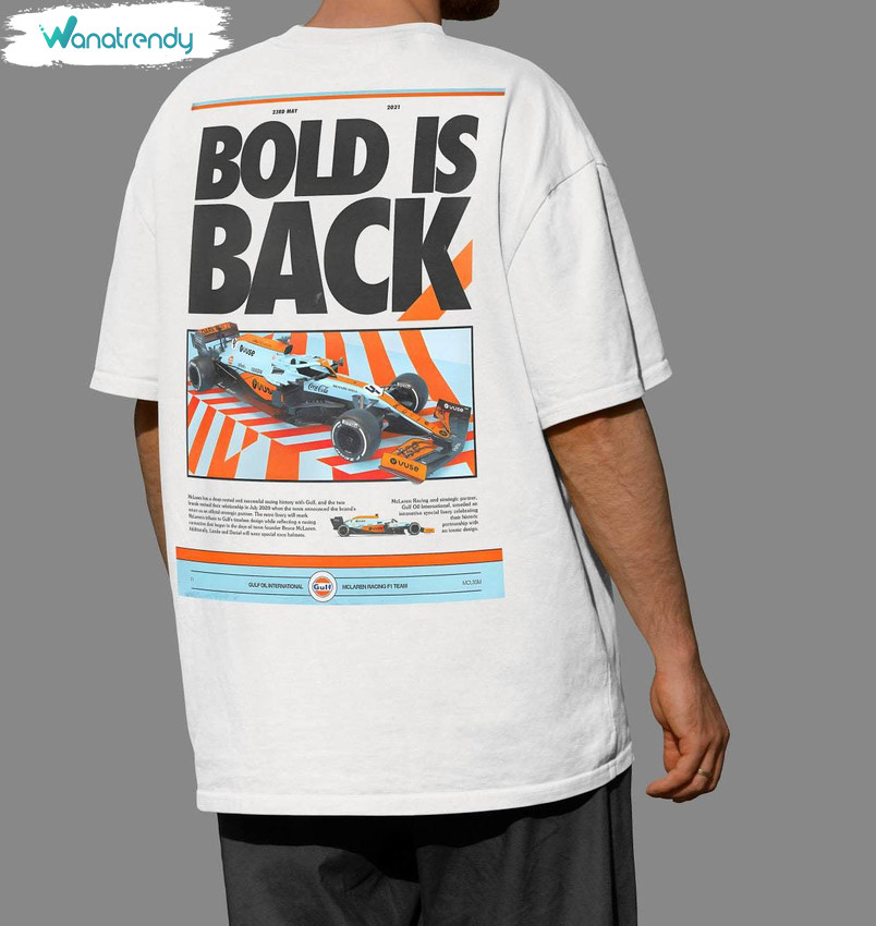 Comfort Mclaren Formula 1 Shirt, Formula 1 Racing Tee Tops T-Shirt