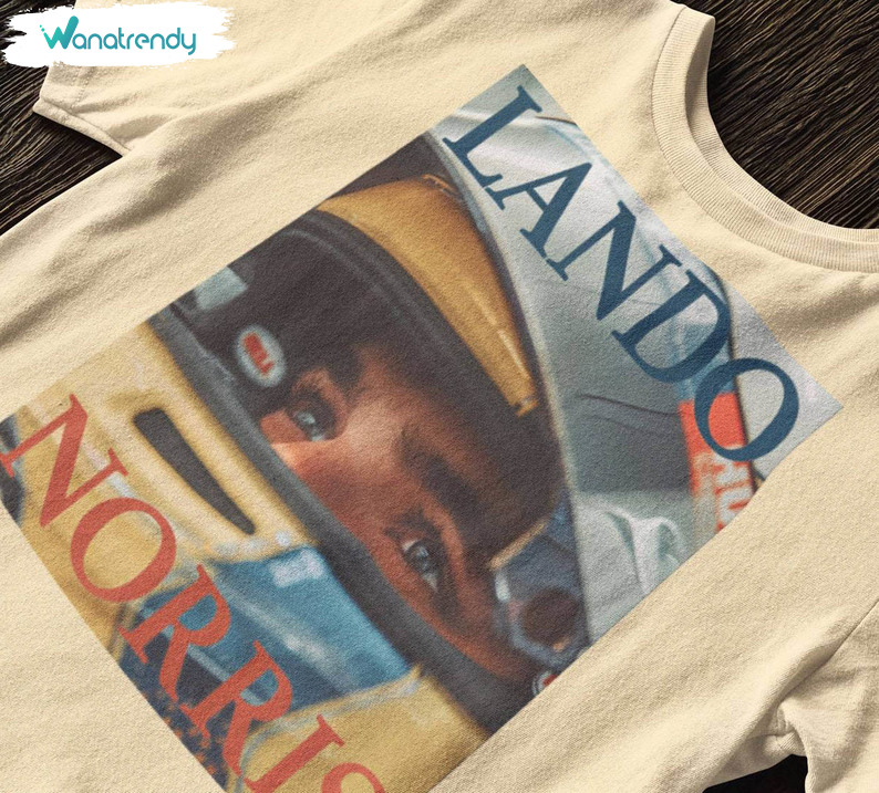 Lando Norris Shirt, Racing Team Driver Short Sleeve Tee Tops