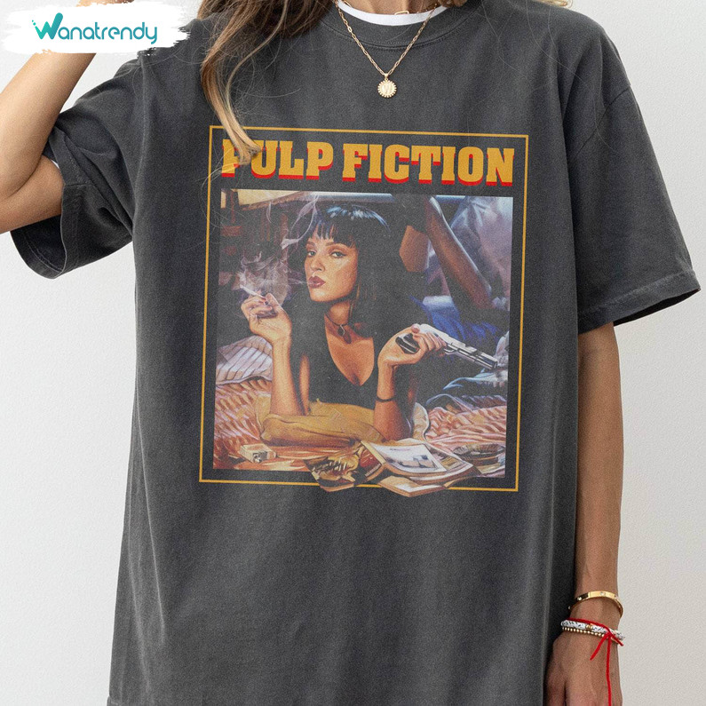 Vintage Quentin Tarantino Pulp Fiction Poster T Shirt, Unique Pulp Fiction Shirt Tank Top