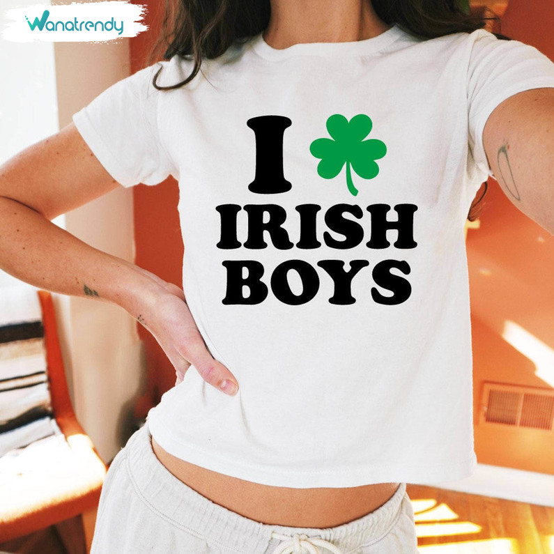 Neutral I Love Irish Boys Shirt, Must Have Unisex T Shirt Sweater Gift For Women