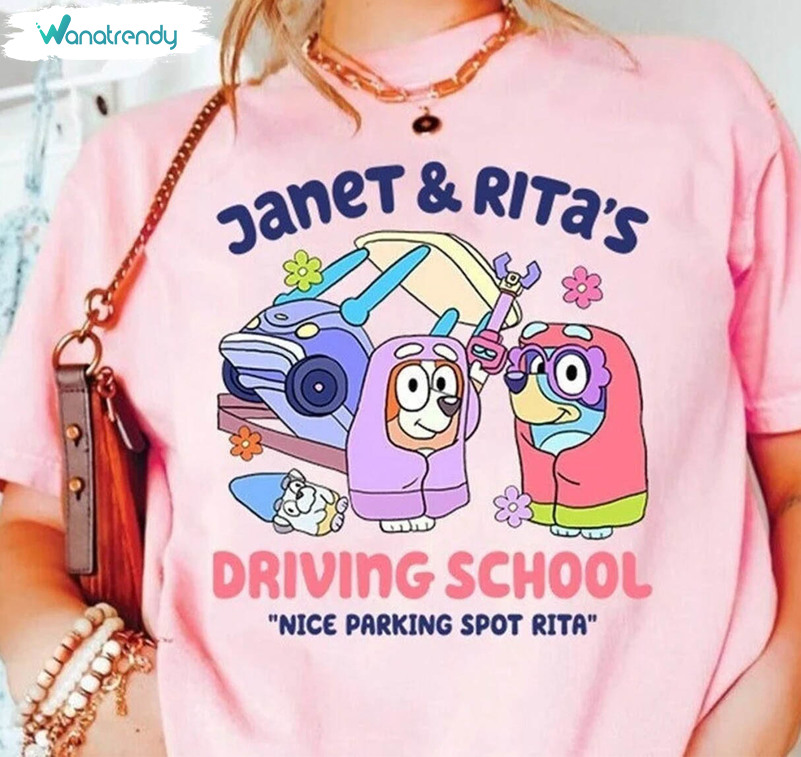 Trendy Rita And Janet's Driving School Shirt, My Bluey Mom Era Crewneck Hoodie
