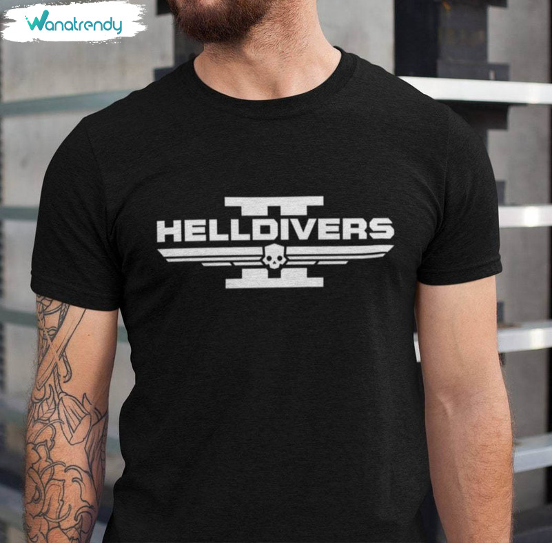 Must Have Hell Gaming T Shirt , Cool Design Helldivers 2 Shirt Short Sleeve