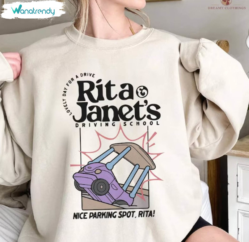 Unique Bluey Janet And Rita T Shirt, Rita And Janet's Driving School Shirt Long Sleeve