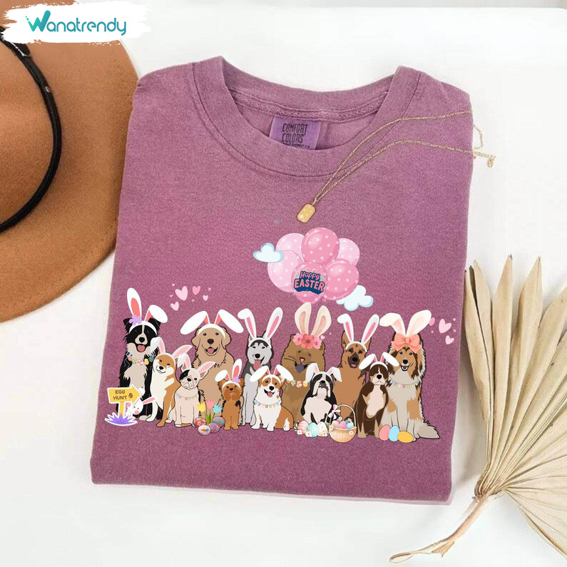 Easter Dogs Shirt, Cute Funny Unisex Hoodie Tee Tops