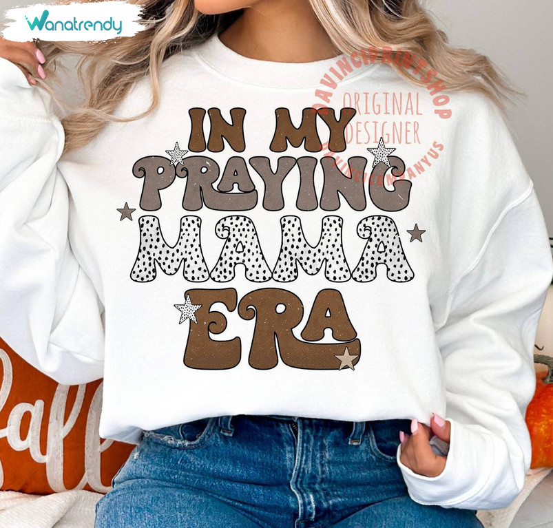 Praying Mama Era Shirt, Boho Women Of The Bible High Resolution Crewneck Sweatshirt Sweater
