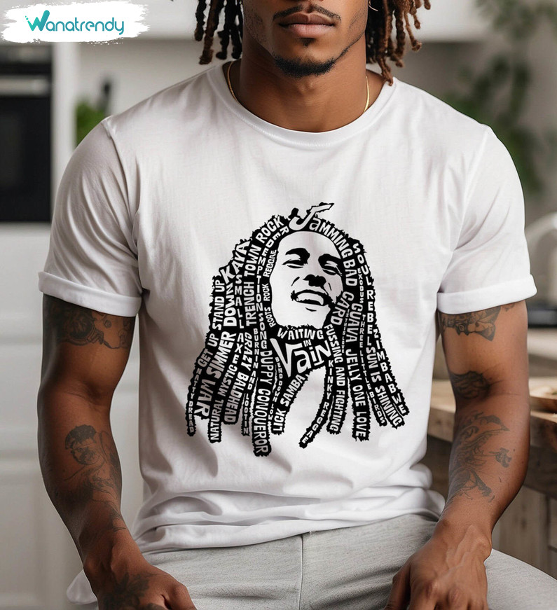 Bob Marley Shirt, Retro Birthday Short Sleeve Sweater