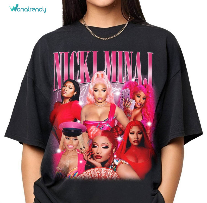Nicki Minaj Shirt, Rapper Music Short Sleeve Tee Tops