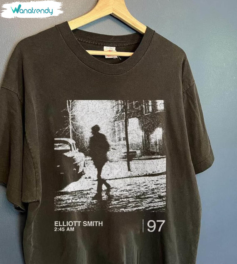 Elliott Smith 2 45am Shirt, Vintage Elliott Smith Tee Tops Hoodie