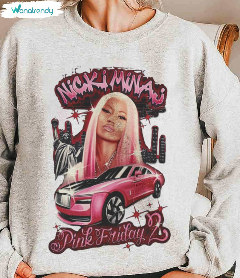 Nicki Minaj Shirt, Rapper Pink Friday 2 Crewneck Sweatshirt Sweater