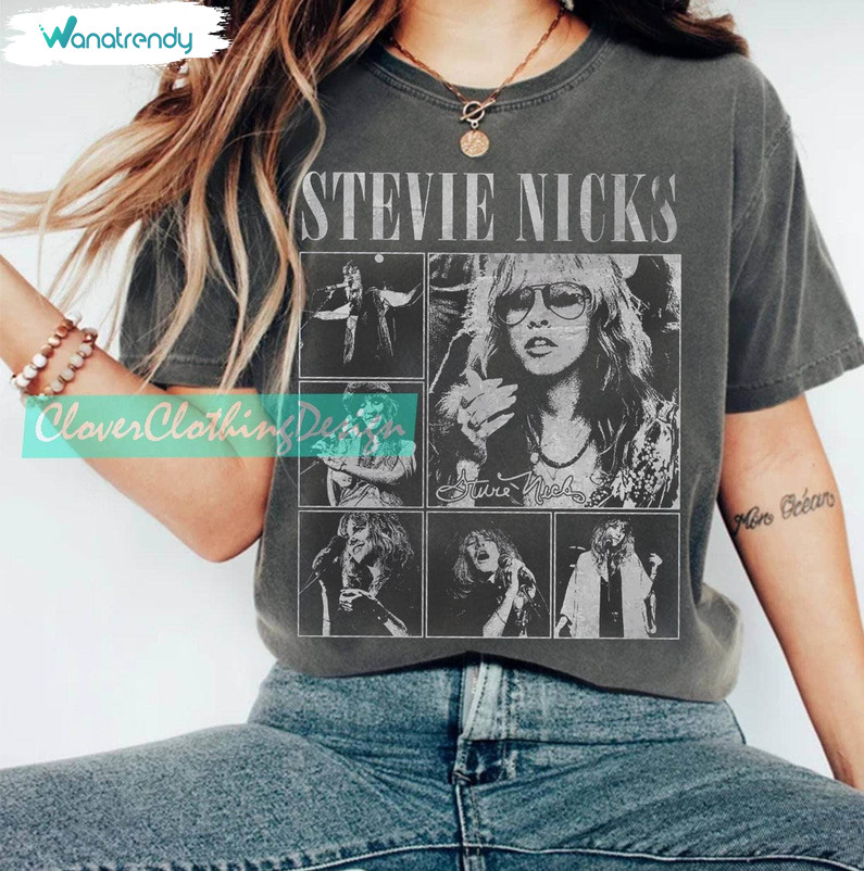 Vintage Stevie Nicks Shirt, Fleetwood Mac Band Tee Tops Hoodie
