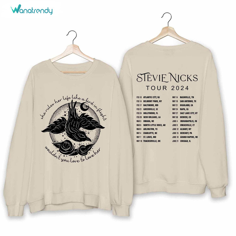Vintage Stevie Nicks 2024 Shirt, Stevie Nicks 2024 Tour Tee Tops Hoodie