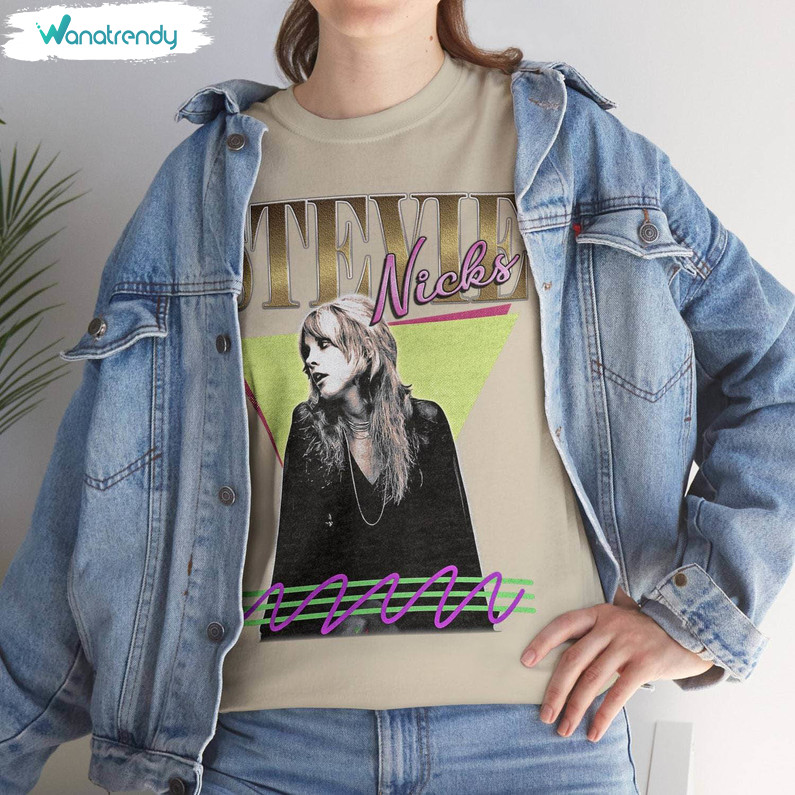 Retro Stevie Nicks Shirt, Stevie Nicks Music Crewneck Sweatshirt Long Sleeve
