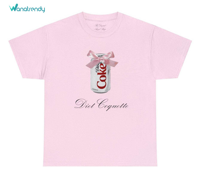 Diet Coke Meme Shirt, Coquette Diet Cotton Long Sleeve Tee Tops