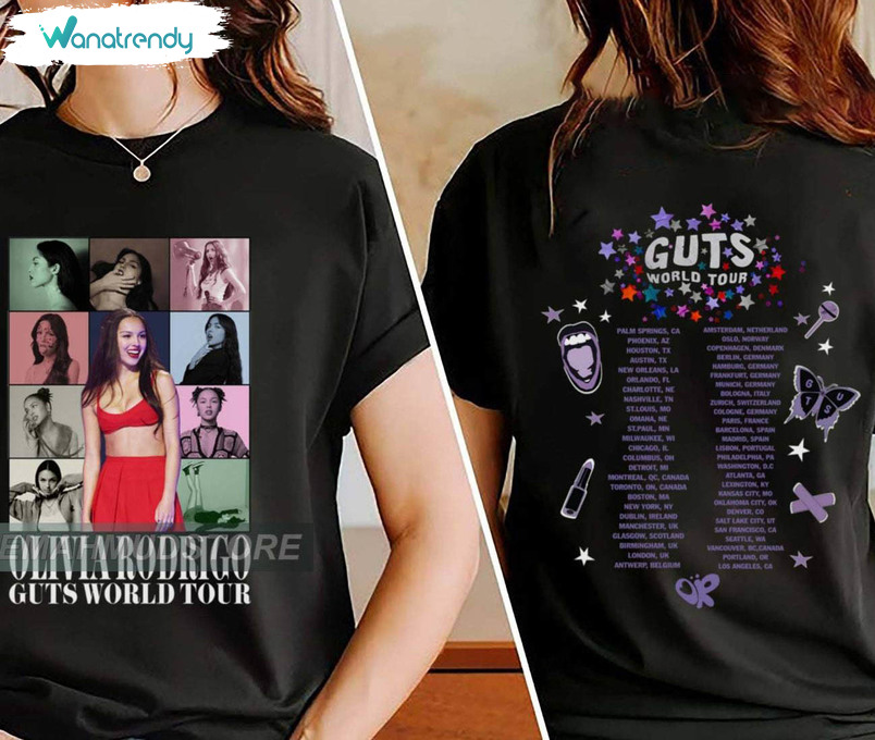 Olivia Guts Tour Trendy Shirt, Guts Album 2024 Long Sleeve Sweater