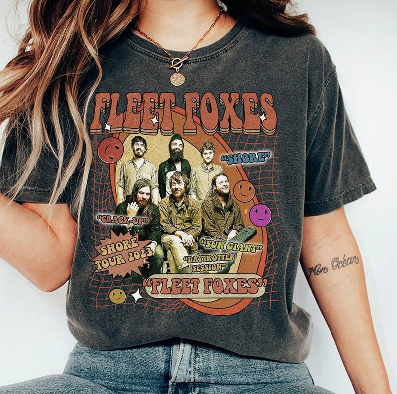 Fleet Foxes Band Music Shore Tour Vintage Shirt