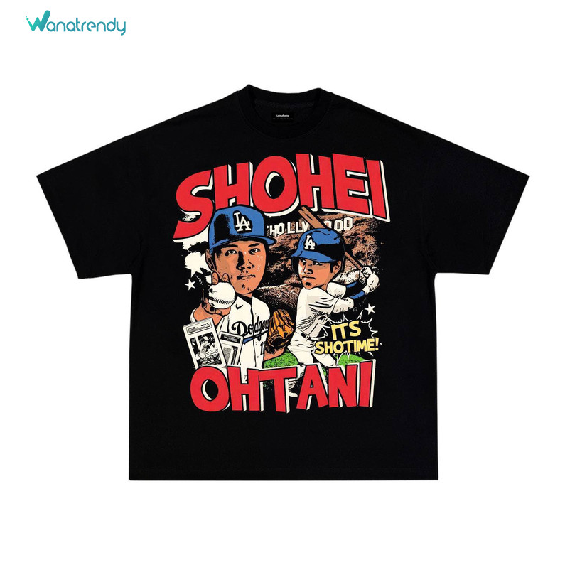 Shohei Ohtani Shirt, Shohei Ohtani Mlb Cartoon Sweater T-Shirt