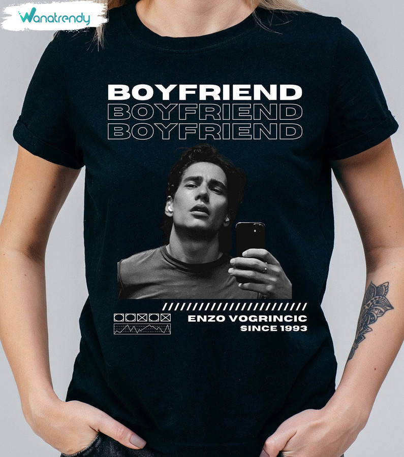 Enzo Vogrincic Shirt, Boyfriend Enzo Vogrincic Since 1993 Unisex T Shirt Short Sleeve