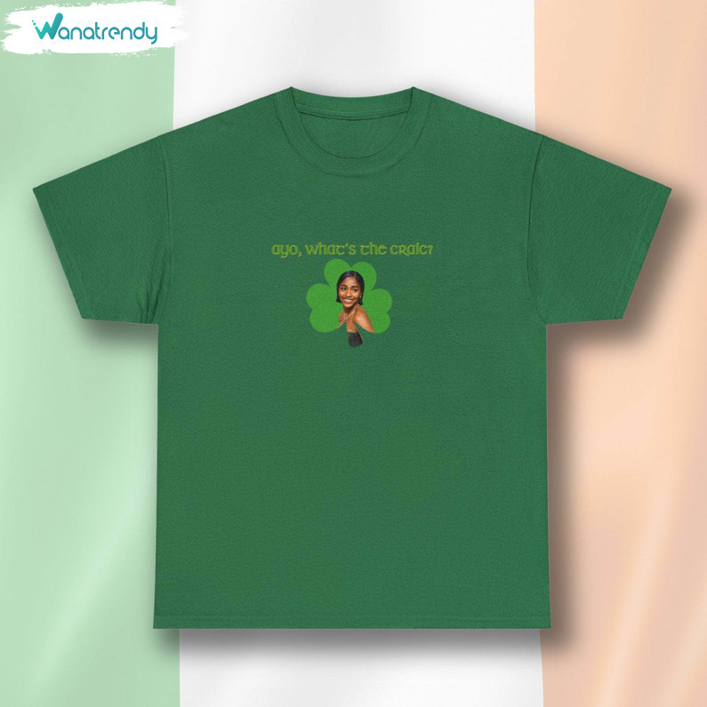 Ayo Edebiri Irish Shirt, Funny Cute Ireland Shirt Tee Tops T-Shirt