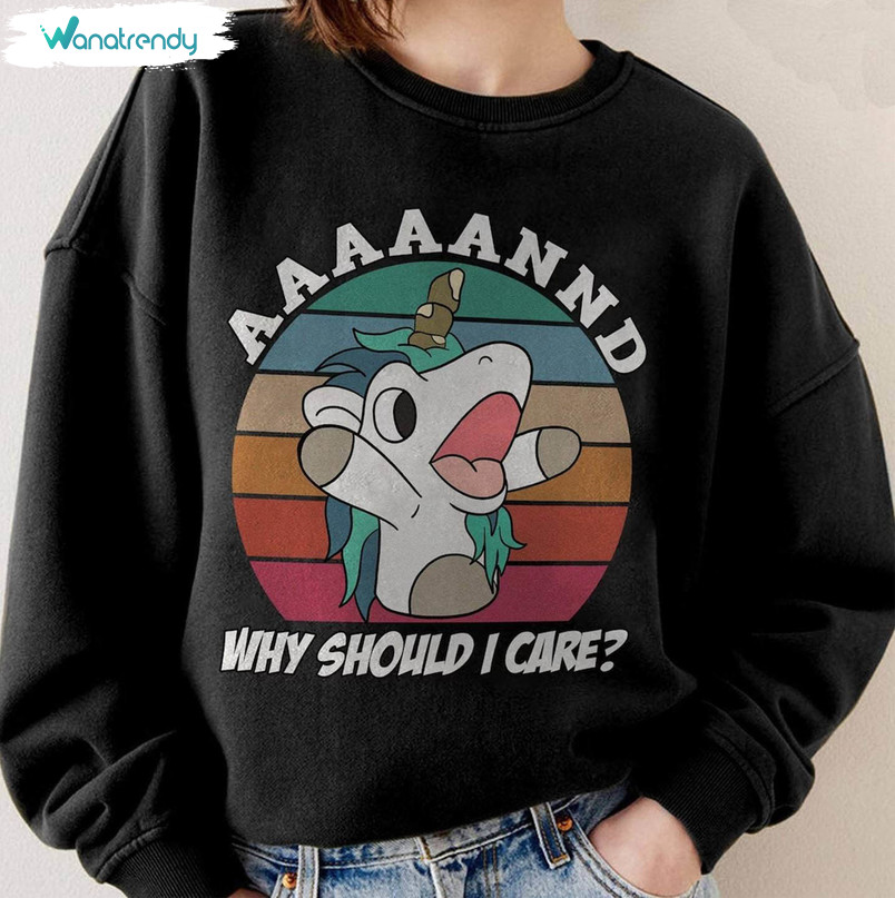 Annnd Why Should I Care Shirt, Unicorn Lovers Long Sleeve Tank Top