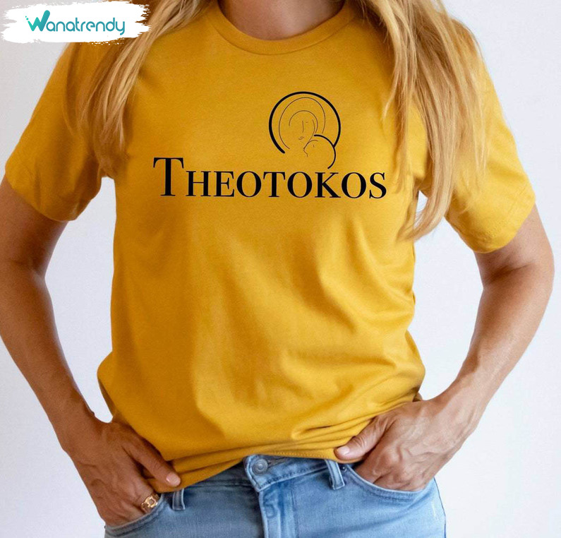 Limited Theotokos Catholic Shirt, Awesome Christian Trend Short Sleeve Hoodie