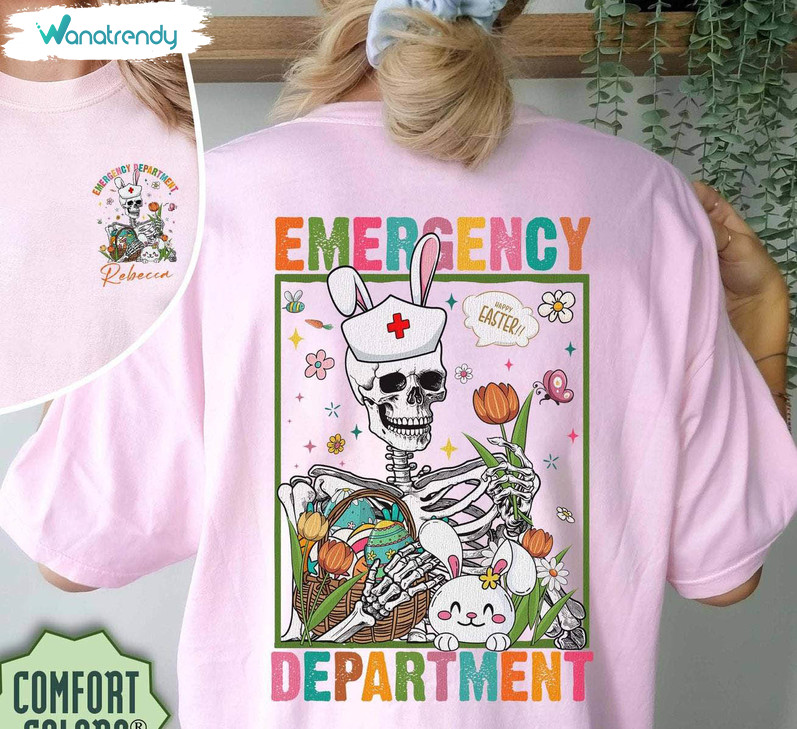 Emergency Department Bunny Shirt, Easter Gift For Sweater Hoodie