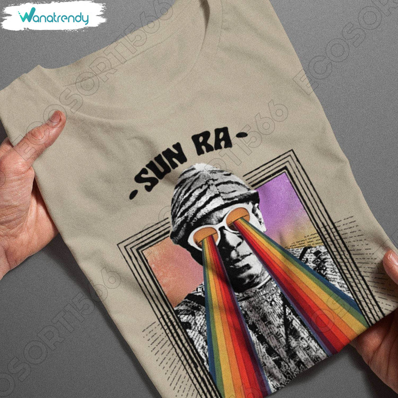 Sun Ra Psychedelic Design Shirt, Unisex Cotton Sweatshirt Hoodie