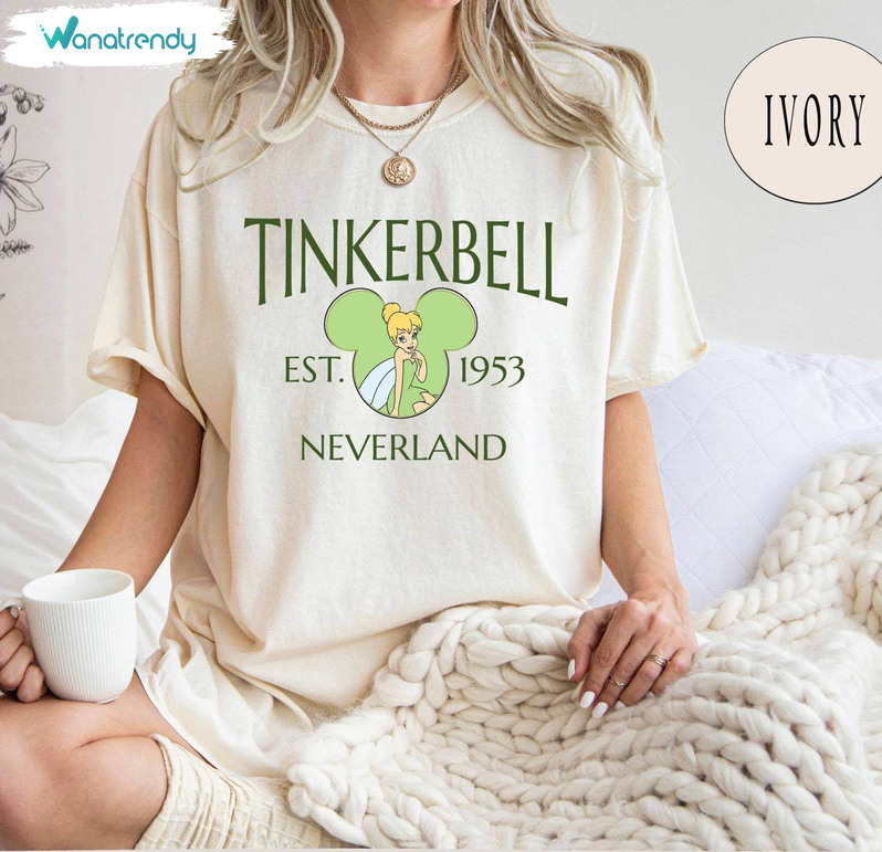 Vintage Disney Tinker Bell Shirt, Tinkerbell 1953 Neverland Long Sleeve Hoodie