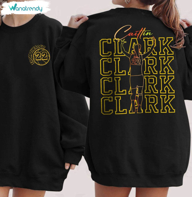 Caitlin Clark Basketball Shirt, From The Logo 22 Long Sleeve Sweater