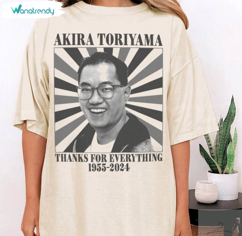 Akira Toriyama Comfort Shirt, Akira Toriyama 1955 To 2024 Unisex Hoodie Long Sleeve