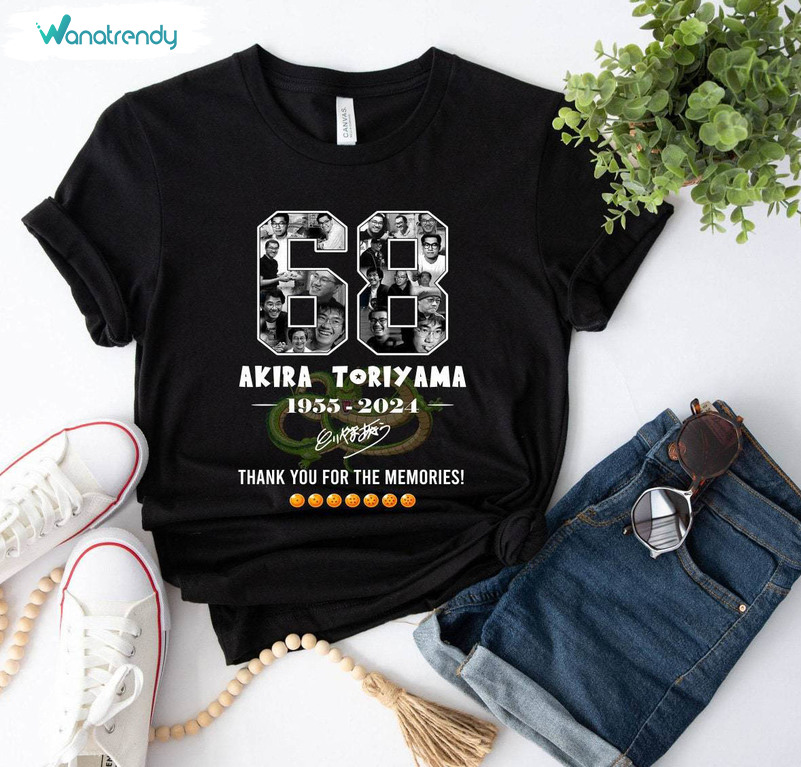 Akira Toriyama Dragon Ball Rip Shirt, 40 Years 1984 Tee Tops T-Shirt