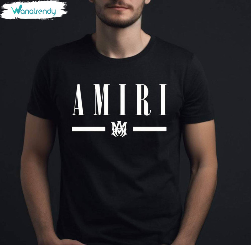 Amiri Brand Shirt, Vintage Design Short Sleeve Long Sleeve