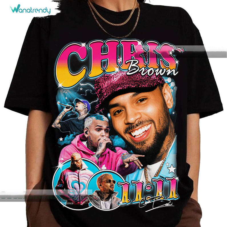Vintage Chris Brown Shirt, Chris Brown Hip Hop Tee Tops Sweater