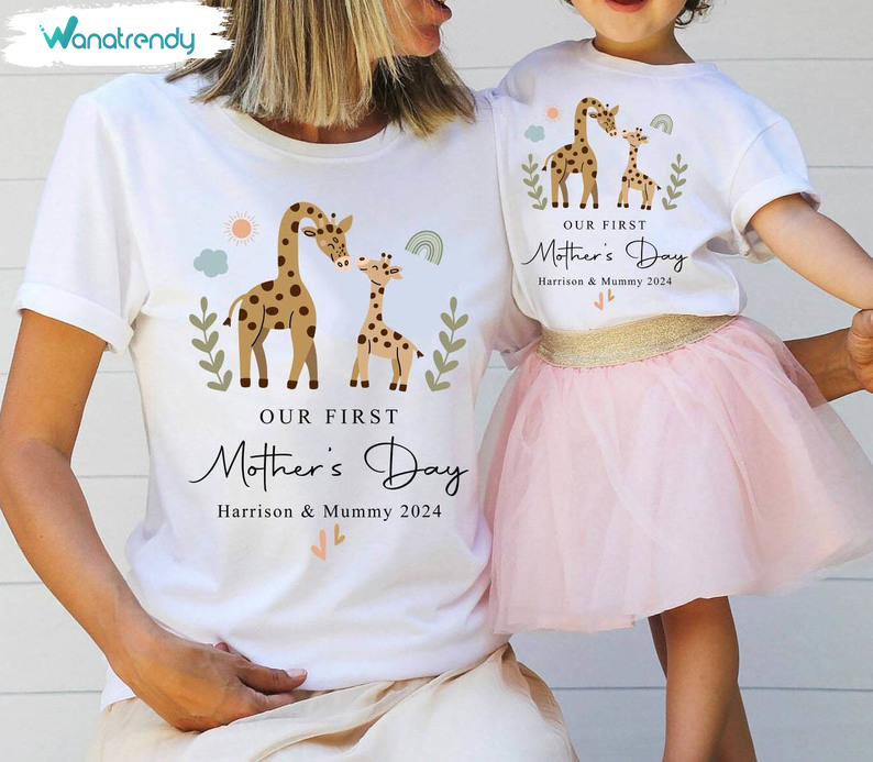 Our First Mother S Day Together Shirt, Baby Cute Matching Tee Tops Hoodie