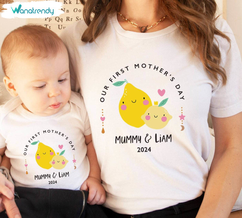 Personalised Matching Our First Mother S Day Tee Tops Hoodie