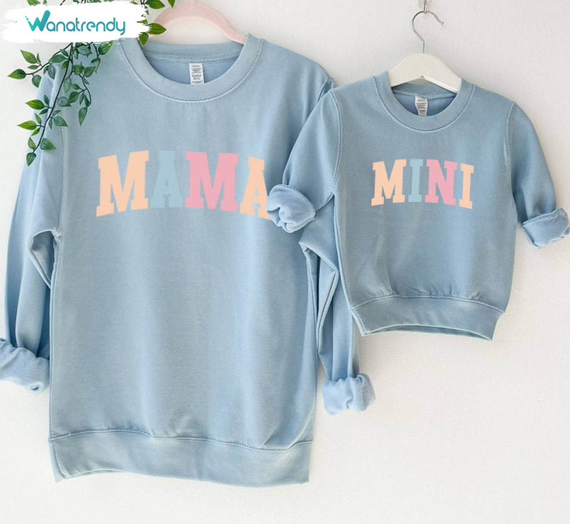 Mama Amp Mini Matching Vintage Design Crewneck Sweatshirt Tee Tops