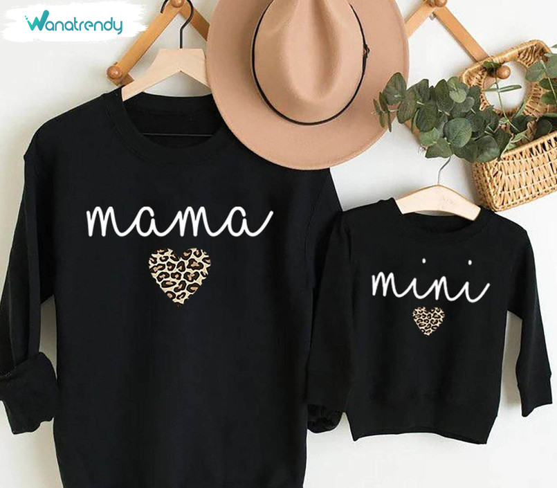 Mama And Mini Matching Shirt, Mother's Day Crewneck Sweatshirt Tee Tops