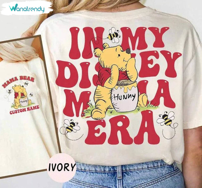 In My Disney Mama Era Shirt, Pooh Mama Disney Tee Tops T-Shirt