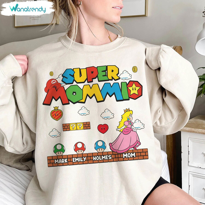 Super Mommio Shirt, Mothers Day Custom Sweater T-Shirt